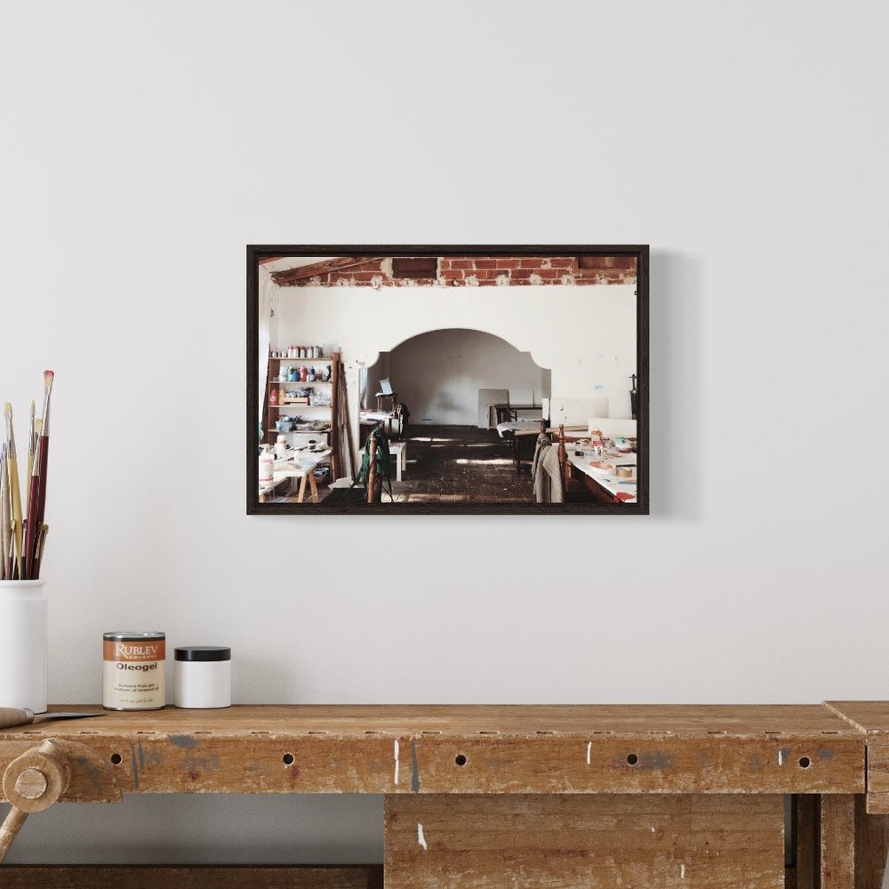 The Artist's Studio. Fine Art Print.